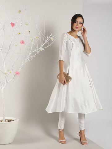 Buy Janasya White Kurta With Pant & Dupatta for Women's Online @ Tata CLiQ